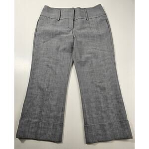 NWOT Express design 4 editor cropped cuffed black plaid career business casual